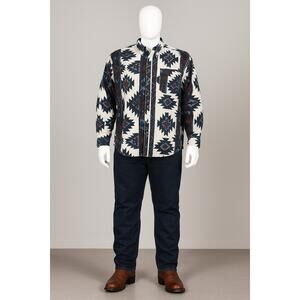 Moose Creek 3XL Aztec Southwestern Button Up Flannel Shirt